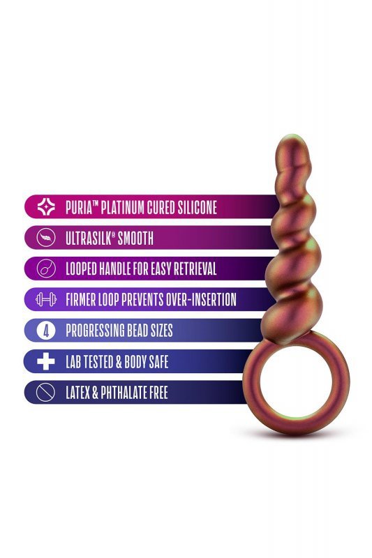 BLUSH ANAL ADVENTURES MATRIX DUO LOOP PLUG COPPER