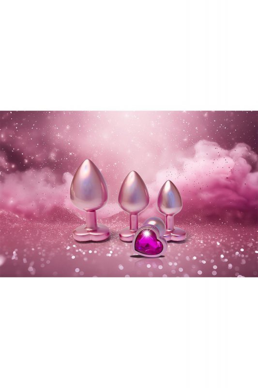 DREAMTOYS KOREK ANALNY GLEAMING LOVE PEARL PINK PLUG MEDIUM