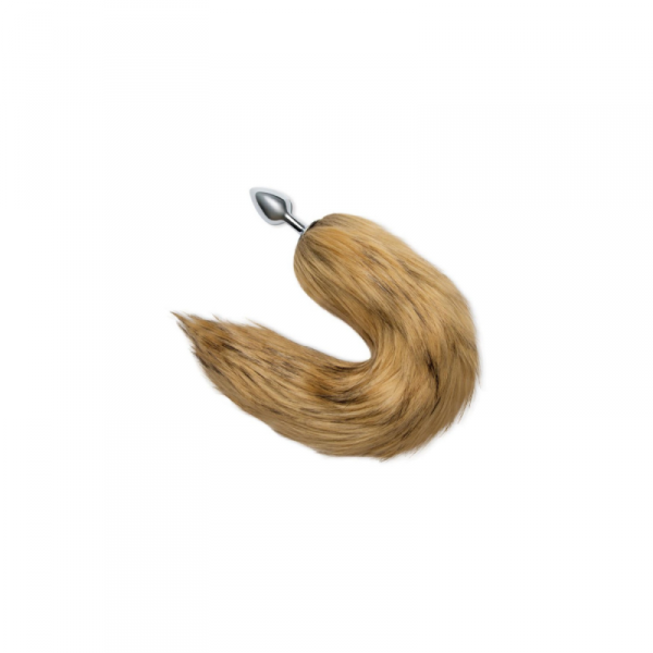 Whipsmart 3&quot; Metal Plug 14&quot; Fox Tail - Korek analny Lis