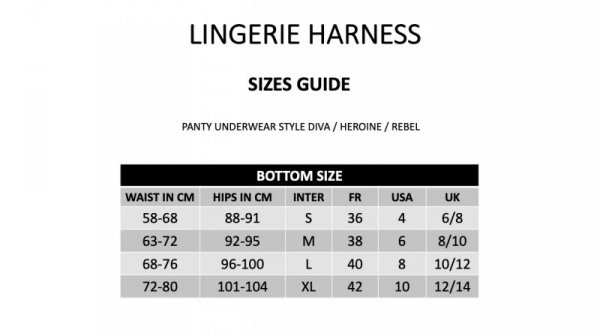 Uprząż na dildo Strap-on-me Lingerie Harness Heroine L
