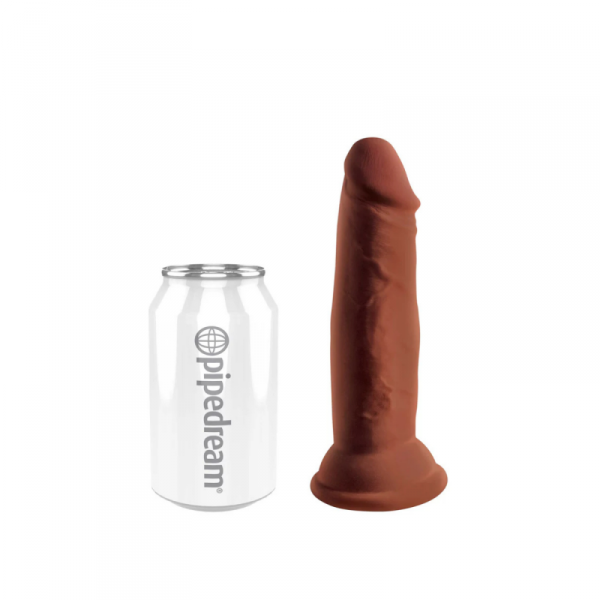 King Cock Dildo Plus 6&quot; Triple Density Cock Brown