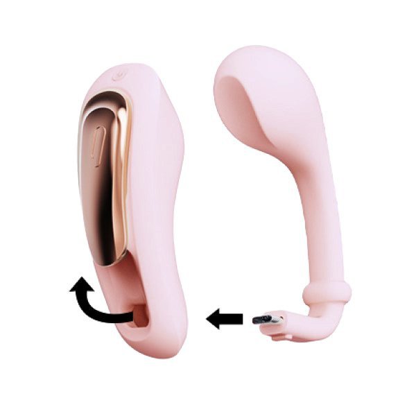 Qingnan No.6 Wireless Control Wearable  Vibrator Pink