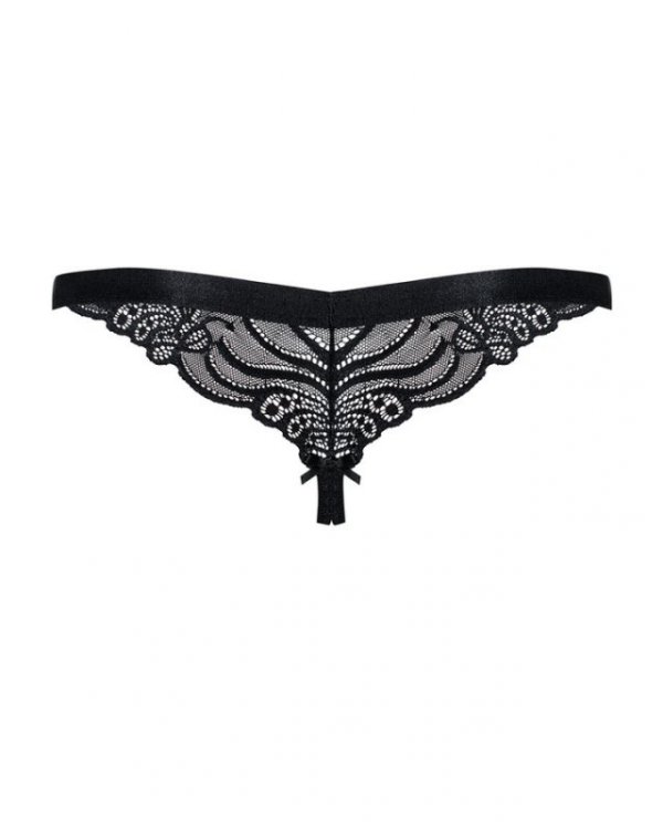 828-THC-1 stringi otwarte czarne L/XL Obsessive
