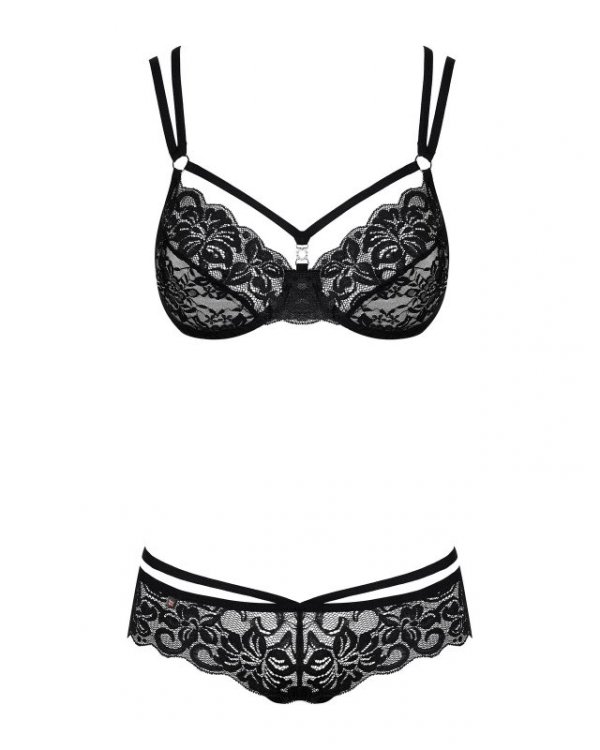 Obsessive 860-SET-1 komplet czarny L/XL