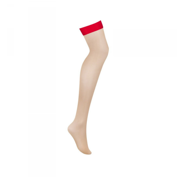 Obsessive S814 pończochy czarwone S/M