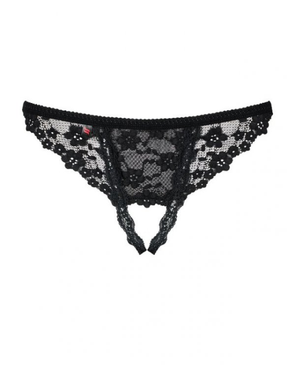 Letica stringi otwarte czarne  S/M Obsessive