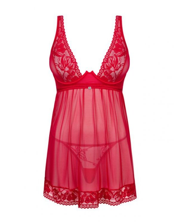 Lacelove babydoll i stringi  M/L Obsessive