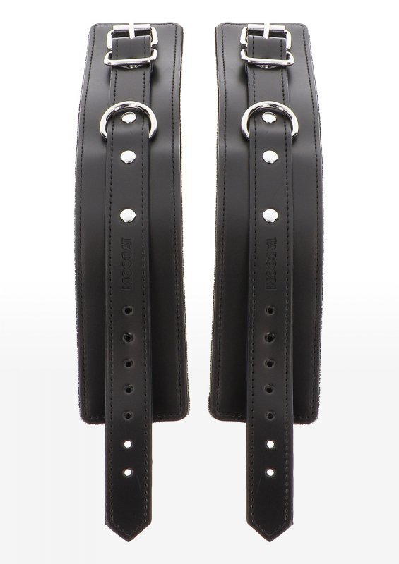 Czarne kajdanki na ręce z ekoskóry Taboom Wrist Cuffs Black