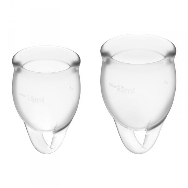 Satisfyer Feel Confident Menstrual Cup Set Transparent