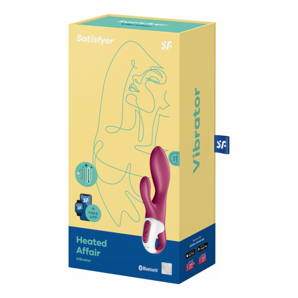 Podgrzewany wibrator króliczek Satisfyer Heated Affair Connect App