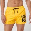 Karl Lagerfeld żółte szorty kąpielowe Carry Over KL22MBS08