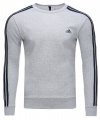 Adidas szara bluza męska Essentials 3-Stripes Crew BQ9642