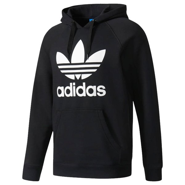 Adidas Originals czarna męska bluza Trefoil Hoody AB8291 - BLUZY