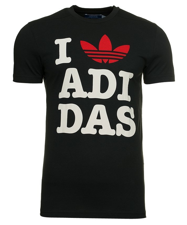 Adidas Originals czarna koszulka t-shirt I Love Adidas