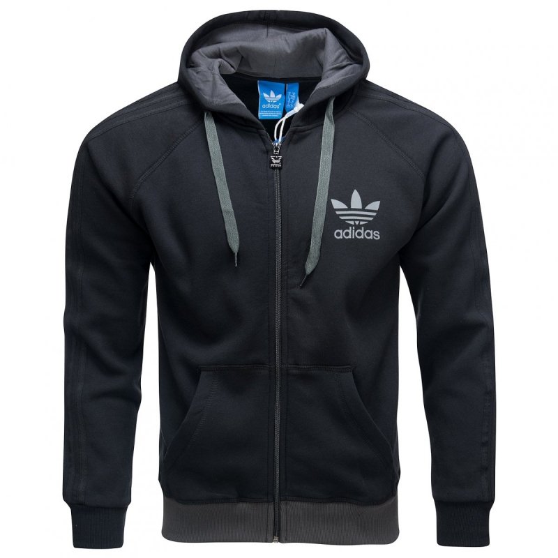 Adidas bluza czarna męska z kapturem AB7588