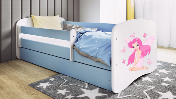 Łóżko dziecięce WRÓŻKA Z MOTYLKAMI 160x80 różne kolory