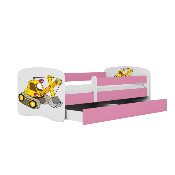 Łóżko dziecięce KOPARKA różne kolory 180x80 cm 