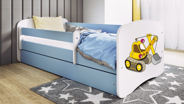 Łóżko dziecięce KOPARKA różne kolory 180x80 cm 