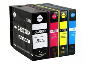 4x Tusz zamiennik do Canon PGI2500XL MAXIFY iB4050 MB5050 MB5350 MB5155