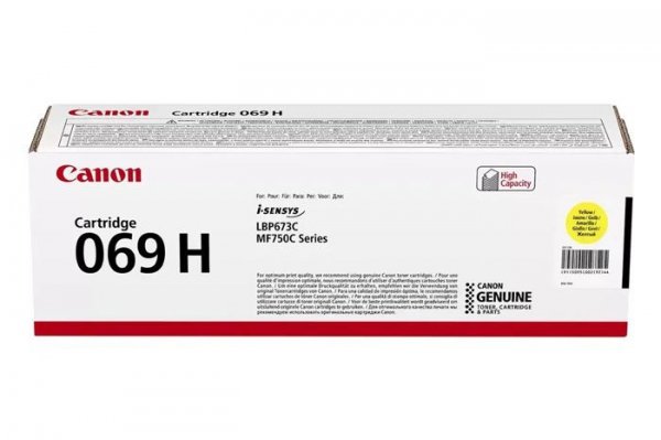 Oryginalny Toner Yellow  Canon i-SENSYS MF752, MF754, LBP673 (CRG069H, CRG-069H, 5095C002)