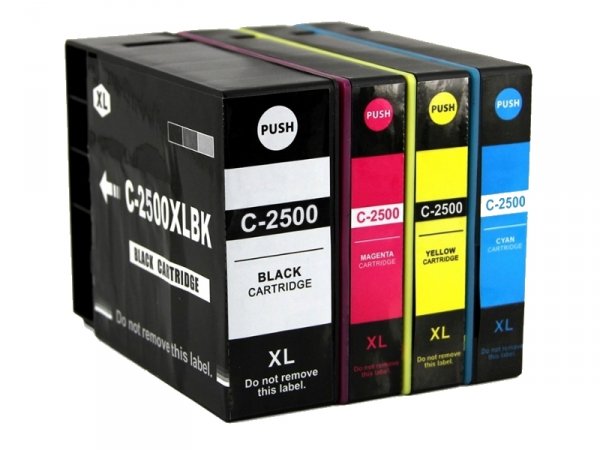 4x Tusz zamiennik do Canon PGI2500XL MAXIFY iB4050 MB5050 MB5350 MB5155