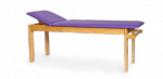Drewniany stół rehabilitacyjny do fizykoterapii z regulowanym zagłówkiem SR-F kozetka bukowa