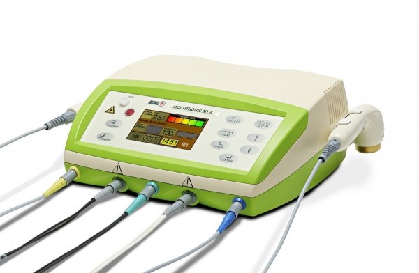 Multitronic MT-8 aparat do dwukanałowej elektroterapii, laseroterapii, ultradźwięków i magnetoterapii w weterynarii