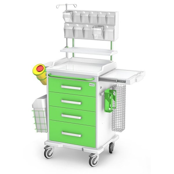 Wózek anestezjologiczny ANS-04/ABS z wyposażeniem - zestaw 3