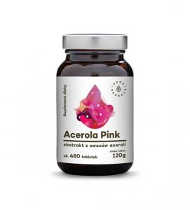 AURA suplement diety 25% pink ACEROLA 480szt