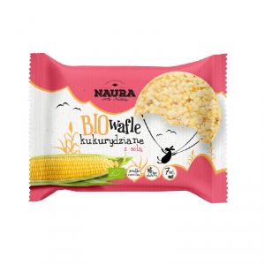 Wafle kukurydziane z solą BIO 35 g Naura