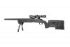 Specna Arms - Replika SA-S02 CORE z lunetą i dwójnogiem - czarna
