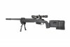 Specna Arms - Replika SA-S03 z lunetą i dwójnogiem - czarna