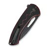 Nóż składany Sencut Squiggy Burgundy/Black G10, Black 9Cr18MoV (S24082A-3)