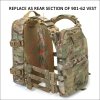 Plecak Molle Plate Carrier Bag for Tactical Vest - Ranger Green