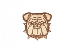 Naszywka Bulldog Head 2 - DSRT