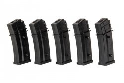 Specna Arms - Zestaw 5 magazynków Mid-Cap na 120 kulek do G36
