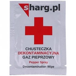 Chusteczka dekontaminacyjna neutralizująca działanie gazu pieprzowego (SHD101V2)