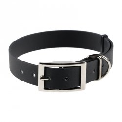 Obroża BioThane 4wild 25mm 38-52 cm czarna