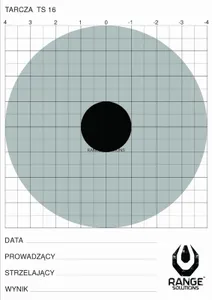 Tarcza strzelecka Range Solutions TS-16 - 100 sztuk
