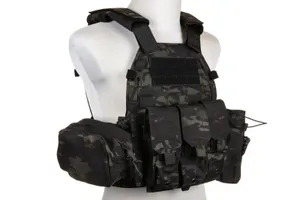 Kamizelka Plate Carrier Emerson Gear 6094A Style z zestawem ładownic Multicam Black