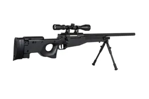Replika karabinu snajperskiego Specna Arms SA-S11 EDGE™ z lunetą i dwójnogiem Czarna