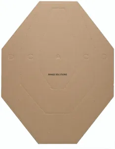 Tarcza Kartonowa IPSC Range Solution brązowa 50 sztuk