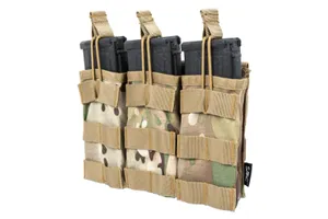 Potrójna ładownica typu Open na magazynki  M4 - Multicam