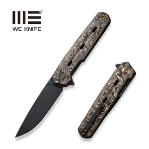 Nóż składany WE Knife Navo Copper Foil Carbon Fiber, Black Stonewashed CPM 20CV by Ostap Hel (WE22026-5)