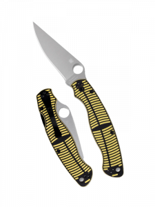 Nóż składany Spyderco Military 2 Salt Yellow/Black G10, Satin MagnaCut by Sal and Eric Glesser(C36GBKYLMCP2)