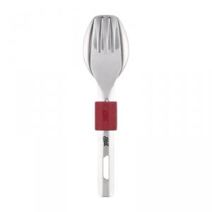 Sztućce turystyczne Esbit Silicone Band S - burgundowe