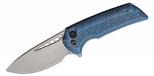 WE Knife - Nóż Mini Malice Blue Titanium by Ferrum Forge (WE054BL-3)
