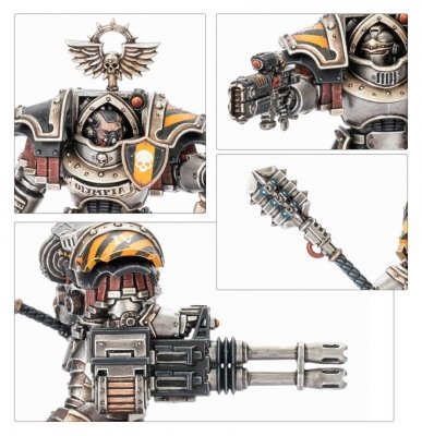 Legiones Astartes - Cataphractii Terminators with Volkite Chargers and Power Mauls
