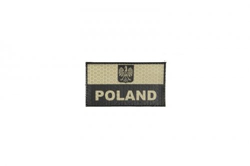 Naszywka IR - Flaga Polski - tan