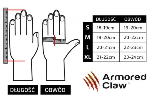 Armored Claw - Rękawice taktyczne Shield Cut - czarne